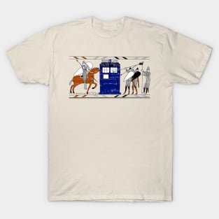 Tardis Bayeux Tapestry Doctor Who T-Shirt